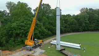 Autel Evo II Pro Timelapse of Part of a Cell Tower Installation at 8X time