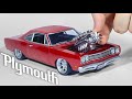 Превращение пластилина в машину, Plymouth roadrunner, 92 часа работы за 14 минут, как я это делаю?