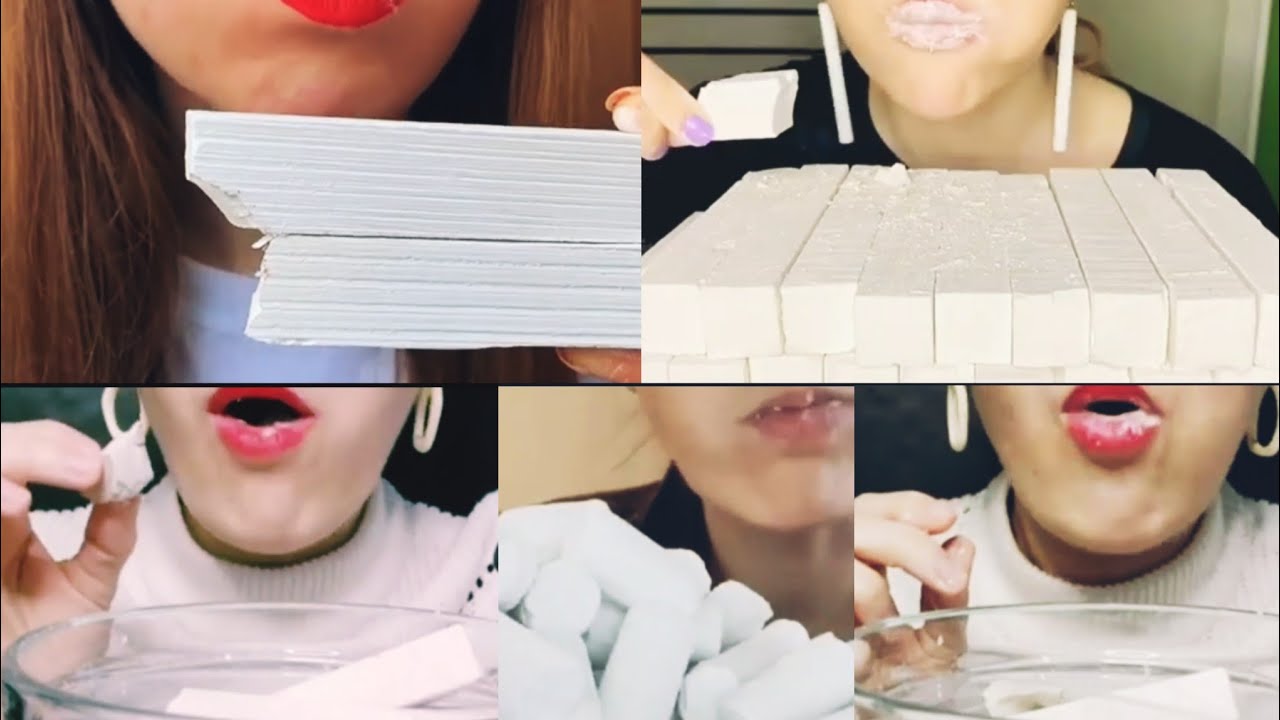 Asmr Chalk Eating Edible Crunchy Chalks Eating White Chalk Asmr Chalk Eating Edible Crunchy Chalks Eating White Chalk