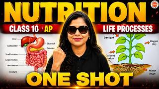 NUTRITION Class 10 Biology One Shot | Life Processes AP Board | Sunaina Mam