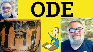 😎 Ode Meaning - Ode Defined - Ode Definition - Ode Examples - Ode Explained - Ode
