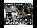 スバル 新型フォレスター(SK系)専用　インテリアラバーマット/ドアポケットマット  傷防止&異音防止&ドレスアップパーツ・アクセサリー　Jsuby