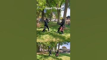 Longsword Thrust #sword #martialarts #hema #sparring #fencing