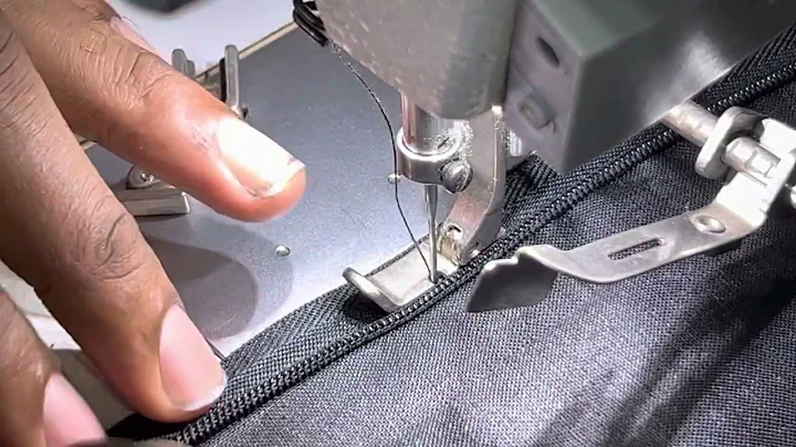 YKK invisible zipper insertion