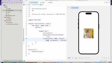 How to make a SwiftUI Image view resemble a profile picture: Circle an image with an outside stroke