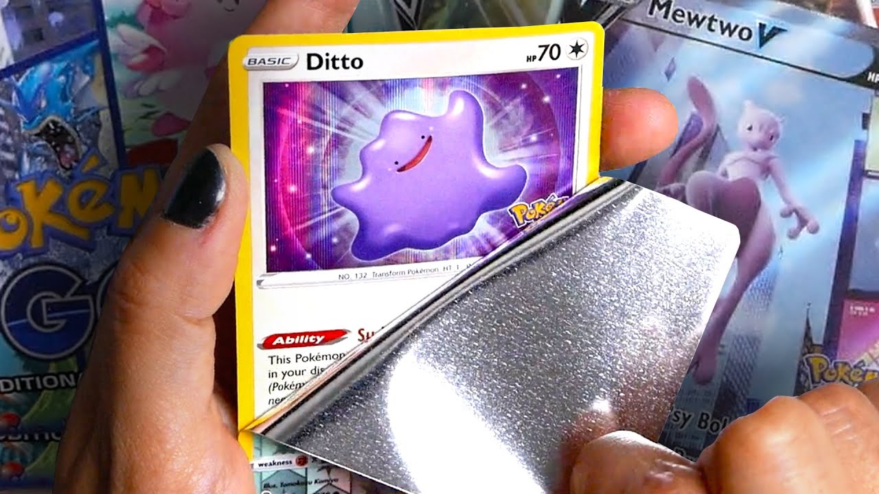 Peeling a Ditto Card in Disguise - Pokémon GO TCG Unboxing 