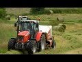 Mowing, baling and wrapping silage - Co. Donegal