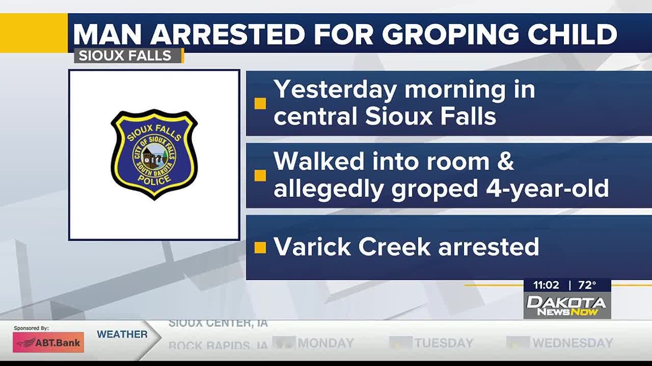 Man arrested in Sioux Falls for entering room and groping 4-year-old ...