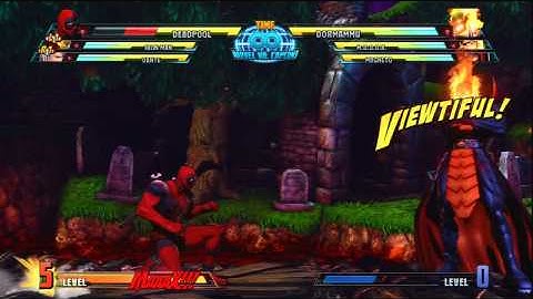 Marvel vs. Capcom 3 - Deadpool Level 3 Hyper Combo Counter: "4th Wall Crisis"