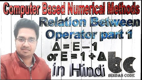 18.1.  Relation Between Operator - Computer based Numerical and Statistical Techniques