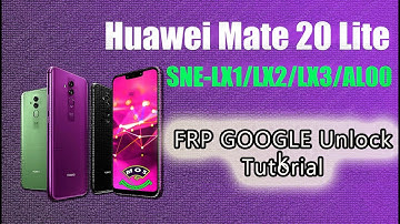 Huawei Mate 20 Lite SNE-LX1 The Latest 2023 Remove FRP Lock Google bypass Unlock TUTORIAL 01/2023