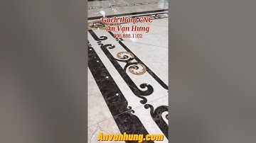 Sản phẩm hoàn thiện gạch hoa văn, gạch thảm CNC An Vạn Hưng