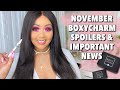 NOVEMBER 2020 BOXYCHARM SPOILERS 🤭|| BIG CHANGES TO CHOICE || IMPORTANT NEWS/EVENTS 🎉