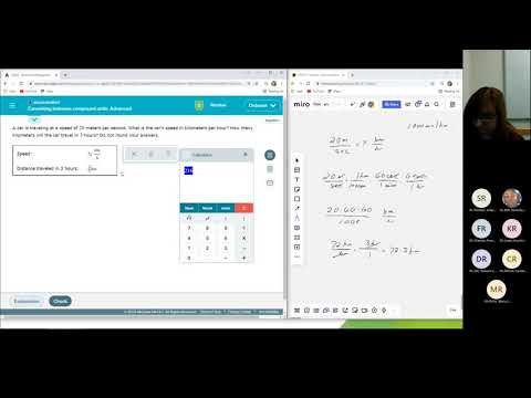 MTH120 Converting between compound units advanced