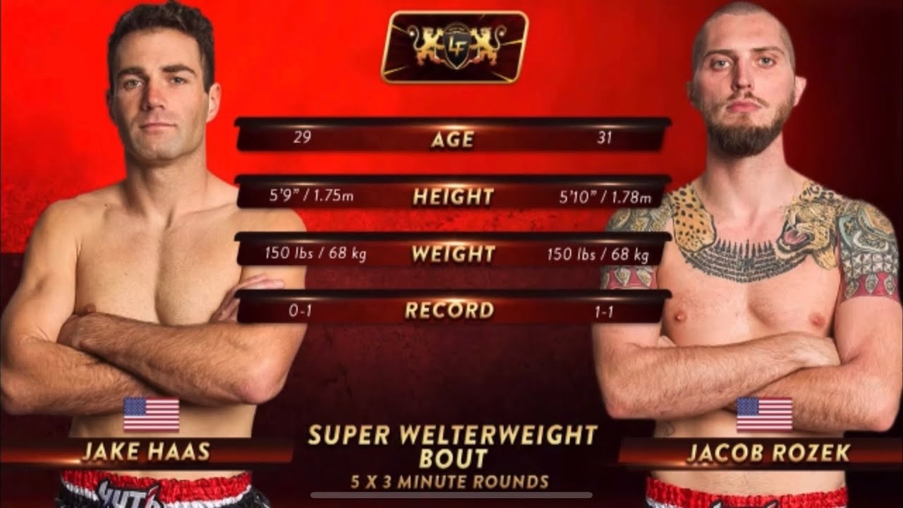 Jake Haas VS Jacob Rozek | FULL FIGHT In BOSTON 12/03/21 🥊🥊 - YouTube