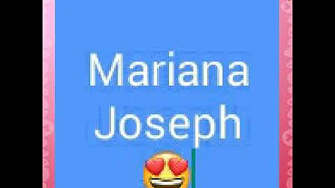 I KNOW WHO I AM...Mariana Joseph