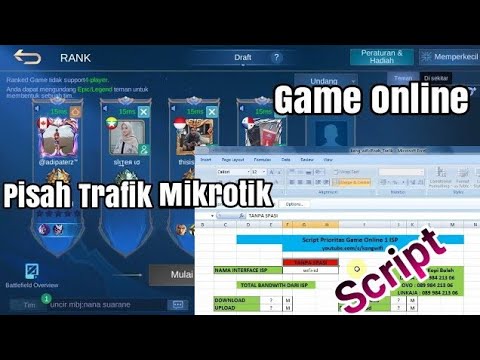 tutorial pisah trafik game mikrotik