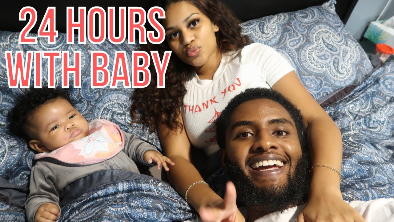 24 HOURS WITH A 4 MONTH OLD BABY | BABY'S FIRST TIME EATING BABY CEREAL