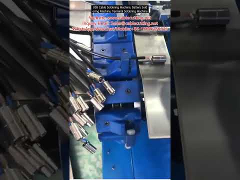 Automated USB, Battery & Terminal Wire Soldering Machine for Factory Automation