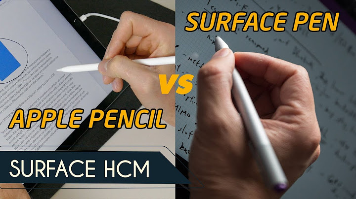 So sánh apple pencil và surface pen