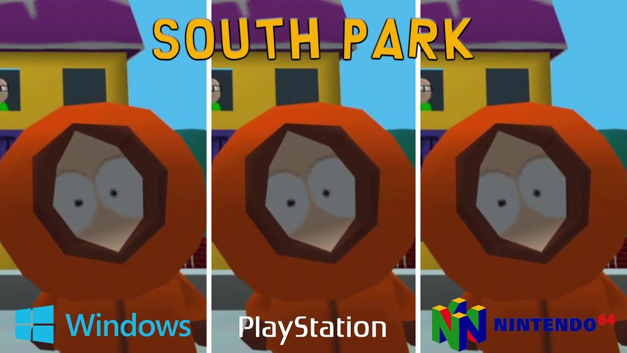 South Park [1998] PC vs PS1 vs Nintendo 64 (Graphics Comparison) - YouTube
