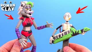 Glamrock Roxanne Wolf and BOT with Clay ► FNAF Security Breach | Roman Clay Tutorial