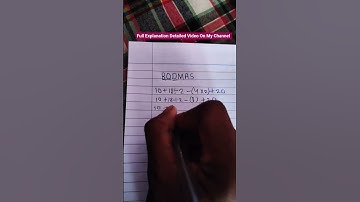 Easy Math BODMAS RULE Question Solving Method #maths #bodmas #solution #viral #youtubeshorts .
