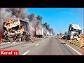 Crimea under attack - Russian military vehicles reduced to wreckage in striking video