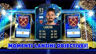 HOW TO COMPLETE LANZINI OBJECTIVES FAST! - 93 Rated TOTS Moments Lanzini - FIFA 21