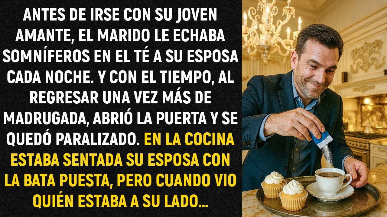 Antes de irse con su joven amante, el marido le echaba somníferos en el té a su esposa cada noc