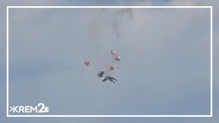 Aviators successfully eject from mid-air crash at Idaho air show