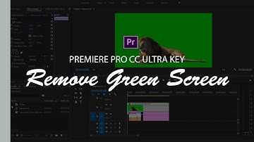 Ultra Key - Remove Green Screen and Add Background in Adobe Premiere Pro CC in 2 Minutes