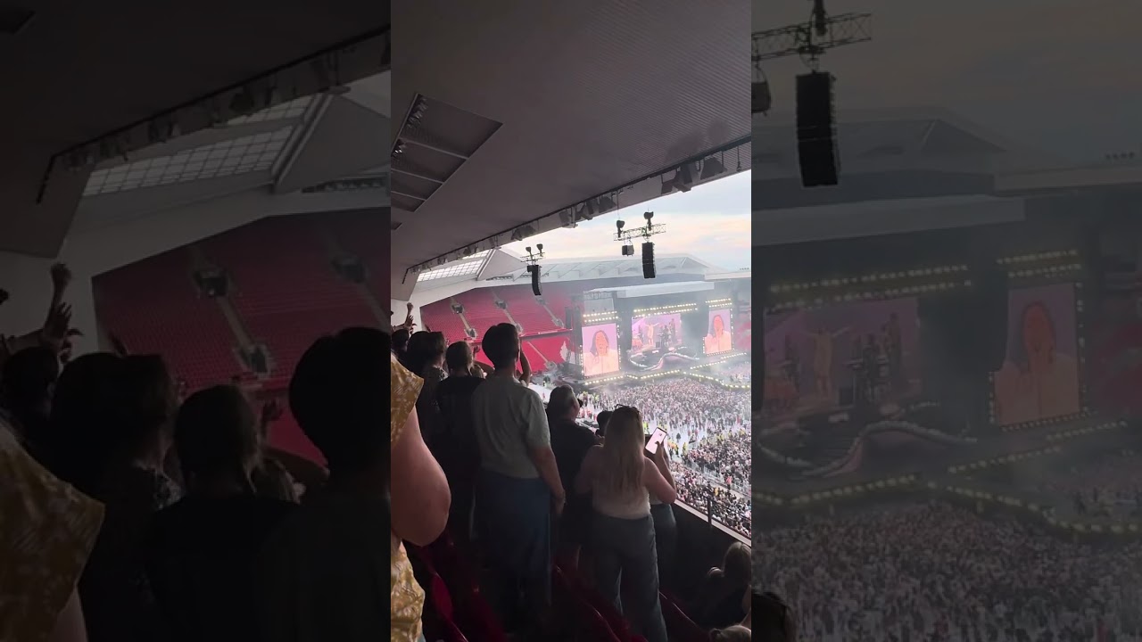 Hey Jude by Dua Lipa Radical Optimism Tour at Anfield Stadium, tribute to The Beatles 