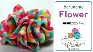 How to Crochet A Scrunchie | BEGINNER | The Crochet Crowd