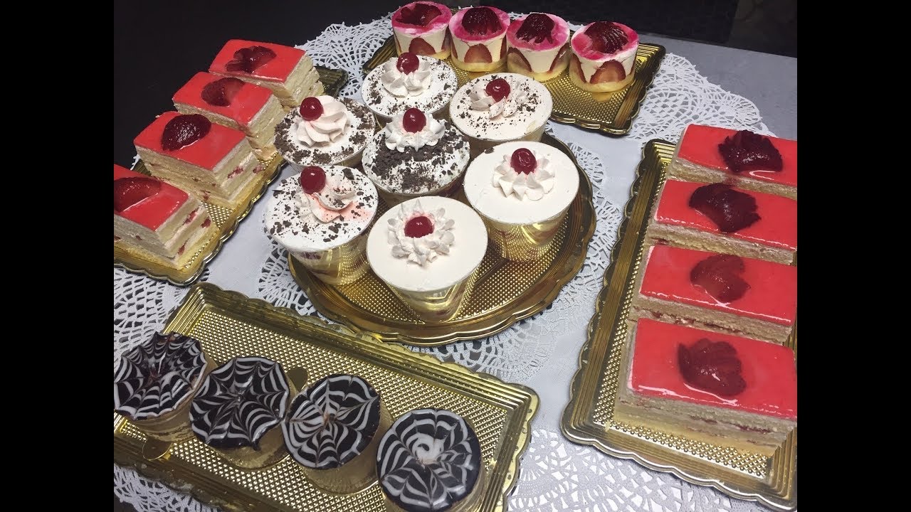 قاطو أومباسادار و حلويات راقية فرنسية  متنوعة تقدروا تفتحو بها محل الدرس رقم 6 ...... Fatma cuisine