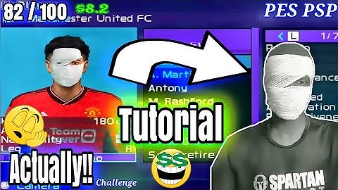 Tutorial | How to add and create your own face in pes psp - Step by Step Full tutorial