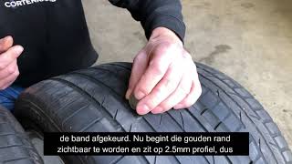 Pennenvriend min nood Zelf het profiel van je banden controleren - YouTube