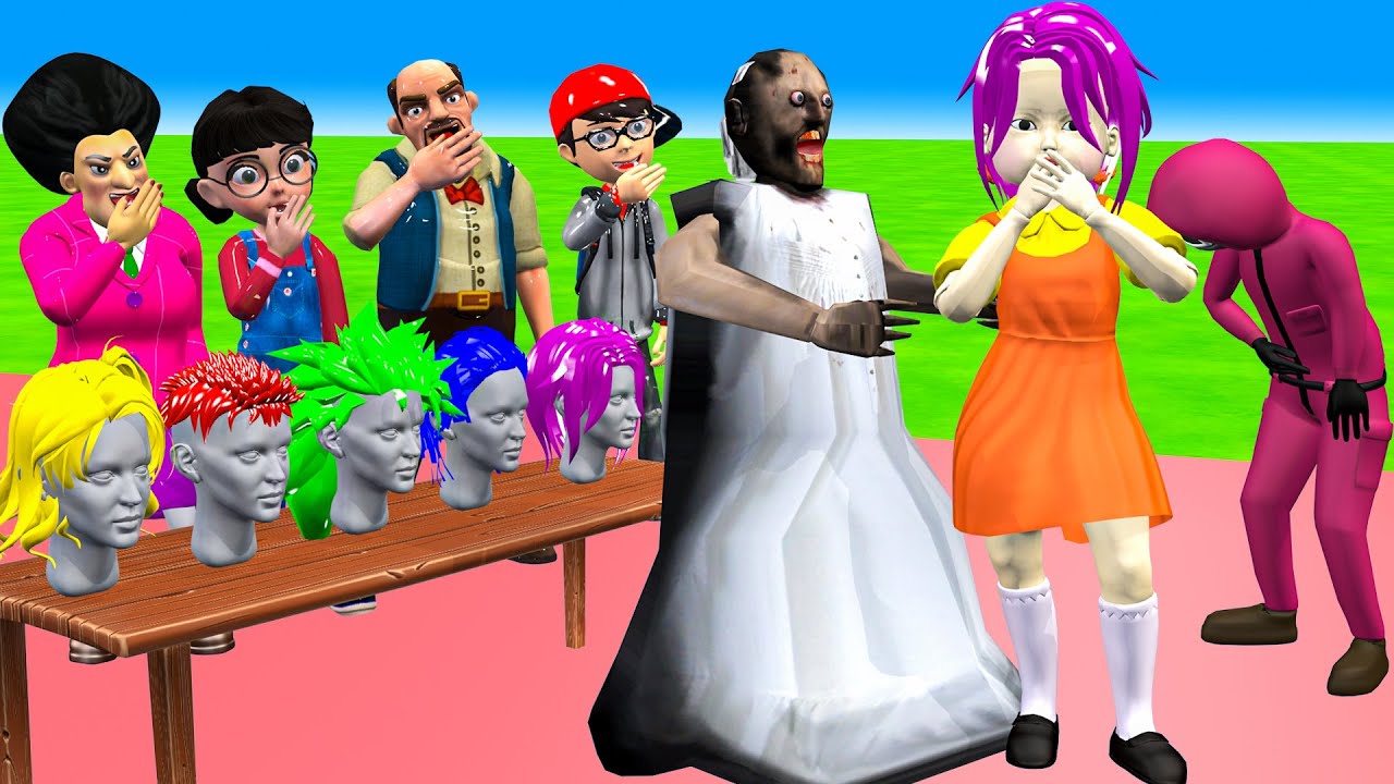 Scary Teacher 3D Vs Squid Game Remix Squid Girl s Hair Stylist Nice Or scary-teacher-3d-vs-squid-game-remix-squid-girl-s-hair-stylist-nice-or