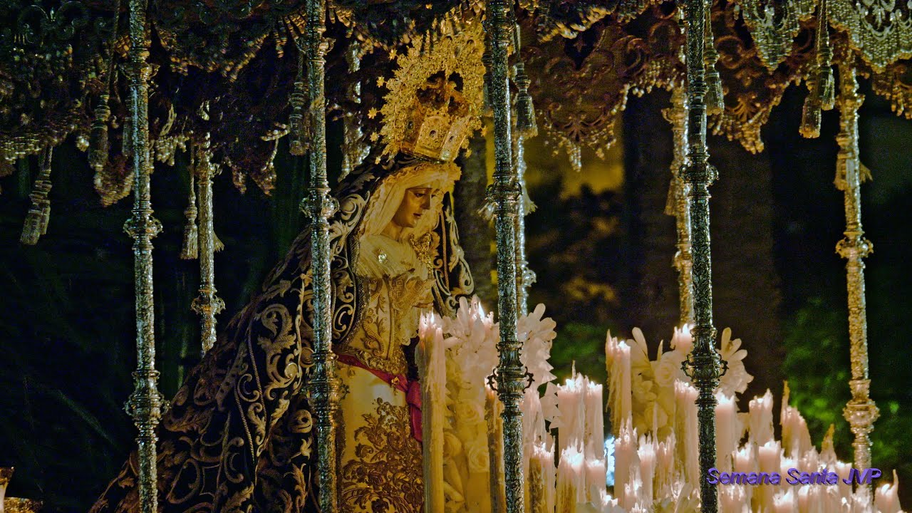 4K María Santísima de la Candelaria en los Jardines de Murillo. Semana Santa Sevilla 2023