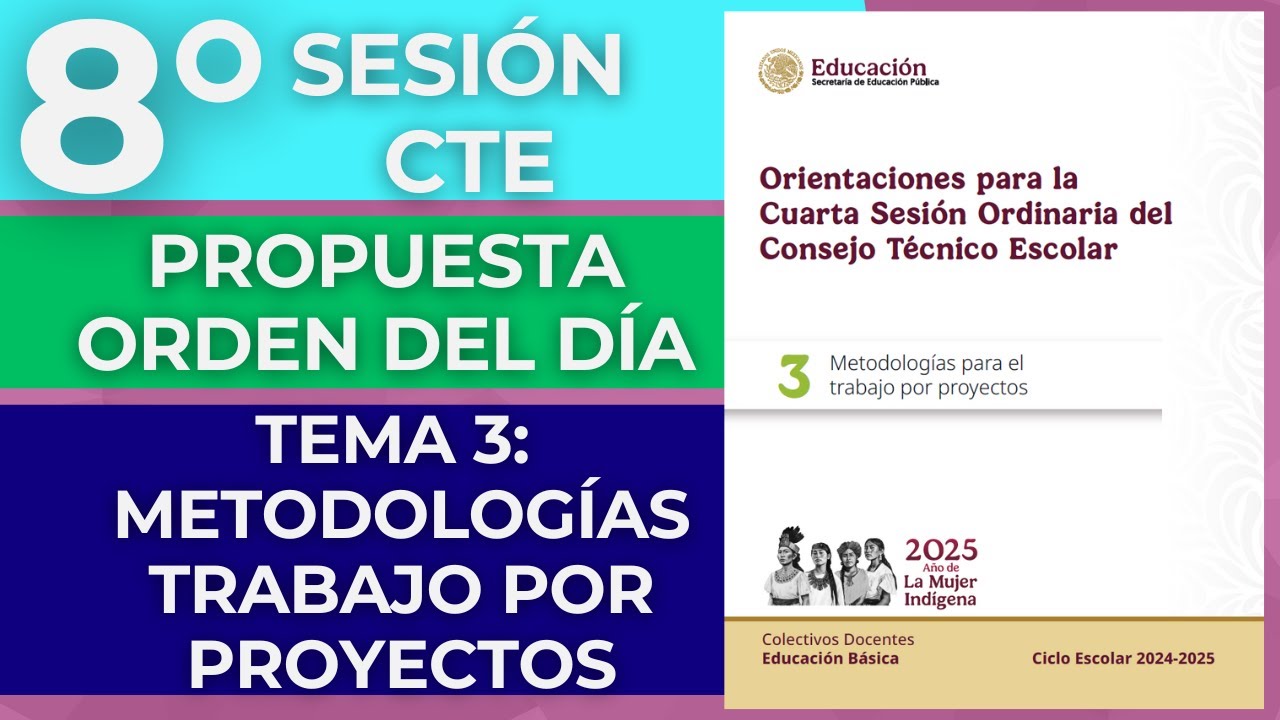 ORDEN DEL DÍA Tema 3 METODOLOGÍAS TRABAJO POR PROYECTOS Octava Sesión ...