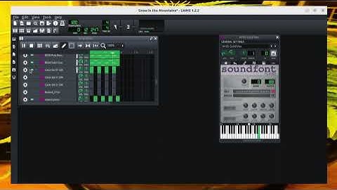 LMMS Recording Session with OBS Studio on Linux. LIVE - "Snow in the Mountains By RUOutThere"