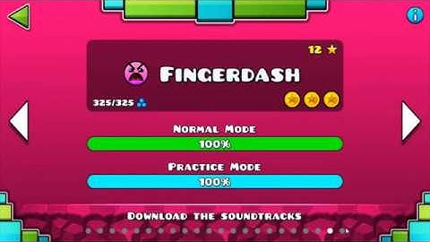 Geometry Dash Finger Dash ( all coins ) also my cousin beats it