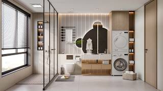 Luxury Modern Bathroom Design | Enscape Walkthrough | Scene 9 [Download now]