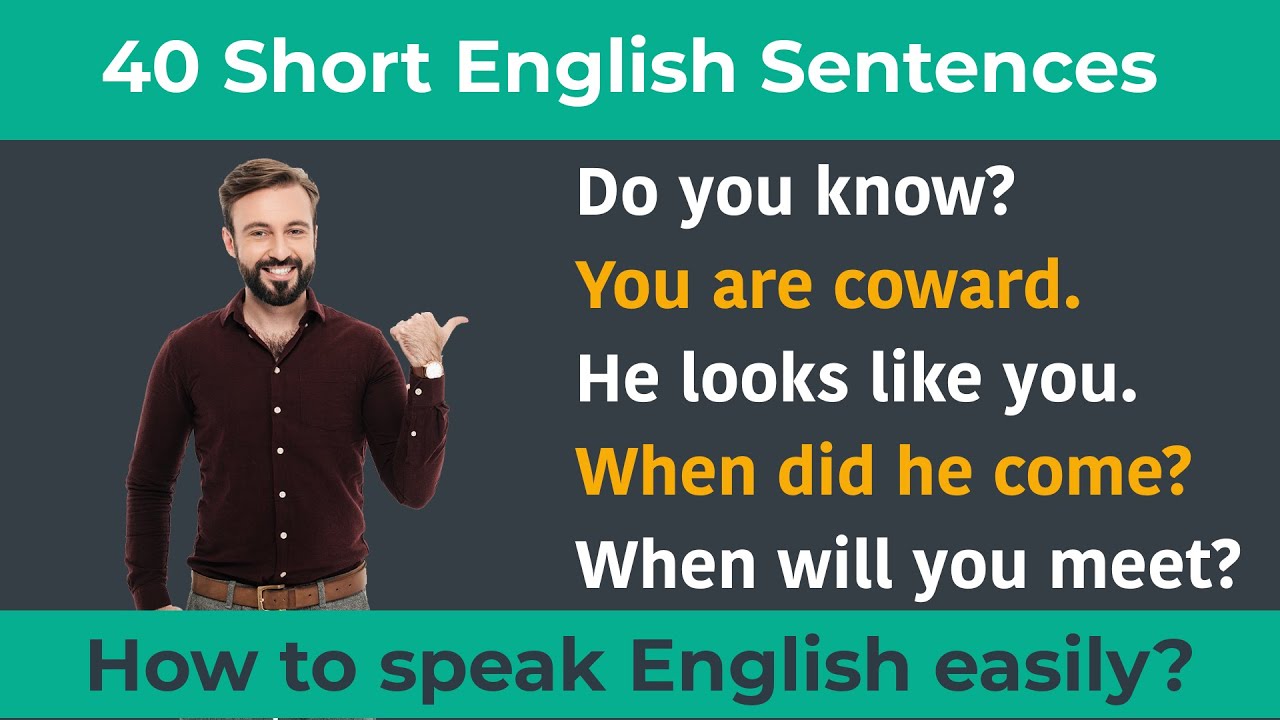 40 short English sentences for daily use || How to speak English easily? English Speaking Course