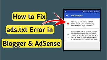 How to fix ads.txt Error in Adsense & Blogger By Techly360
