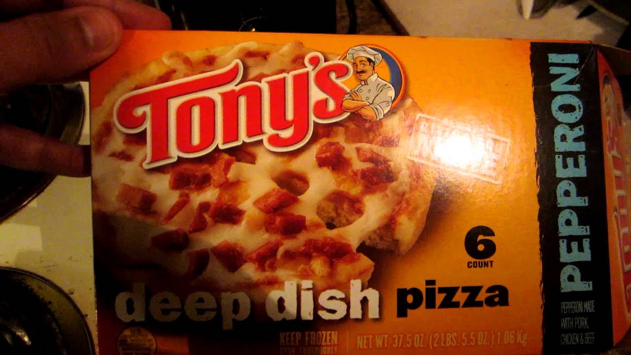 Tony's Pepperoni Deep Dish Pizza YouTube