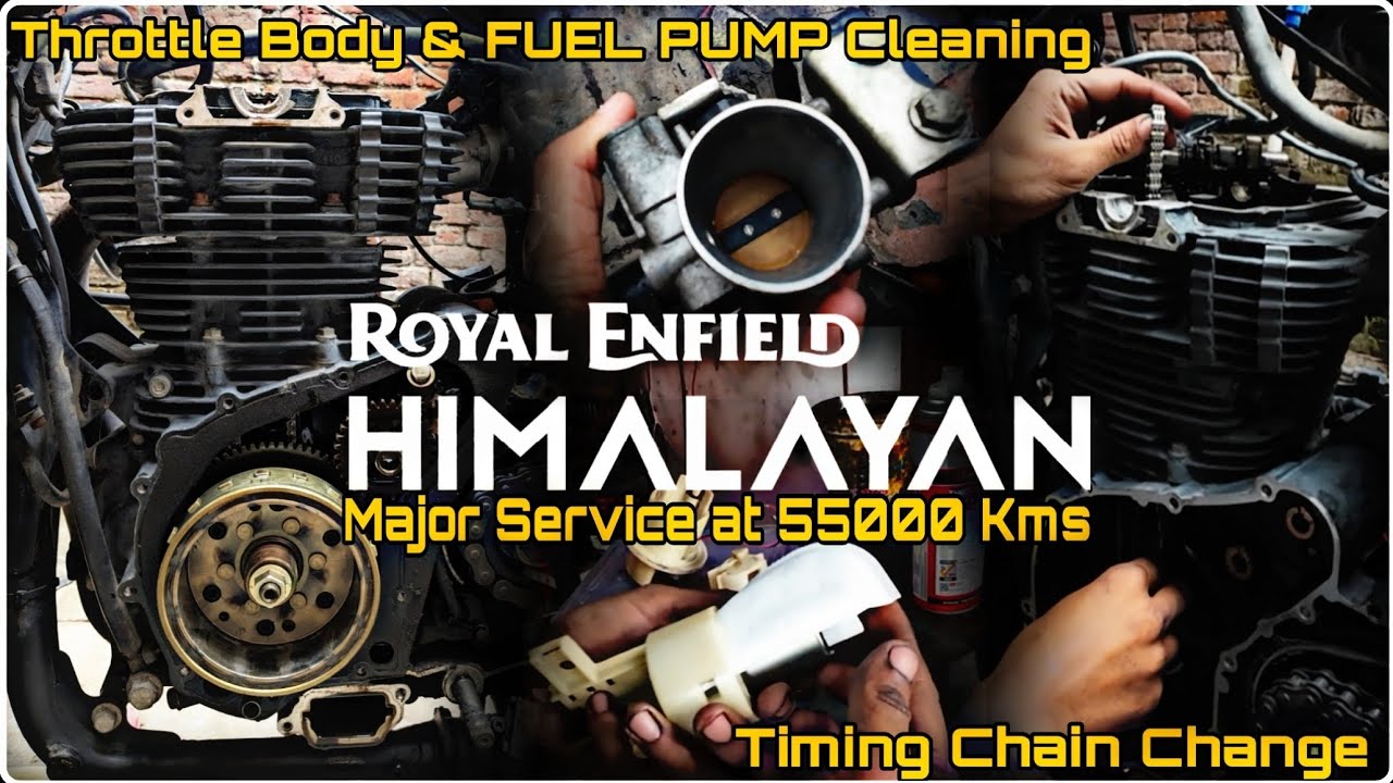 HIMALAYAN Detailed Major Service | FUEL PUMP Cleaning | THROTTLE BODY Cleaning | TIMING CHAIN change