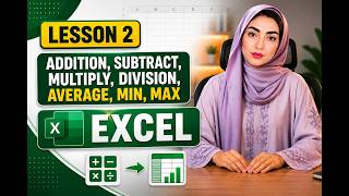 Learn Excel Formulas for Beginners | Addition, Subtract, Division, Average, Min & Max | Lesson 2