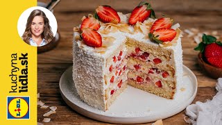 Mascarpone torta s jahodami a kokosom 🍓 | Veronika Bušová | Kuchyňa Lidla