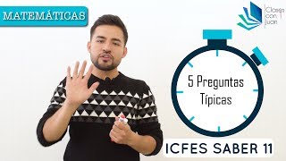 ICFES Matemáticas - 5 preguntas típicas